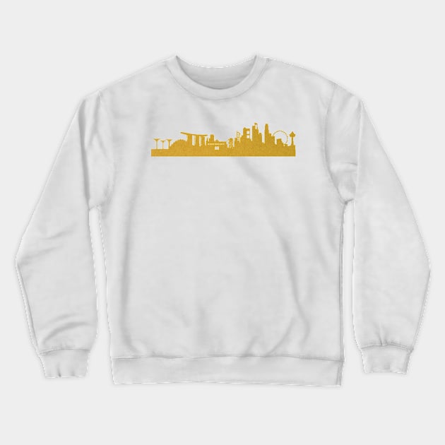 Golden Singapore Crewneck Sweatshirt by 44spaces